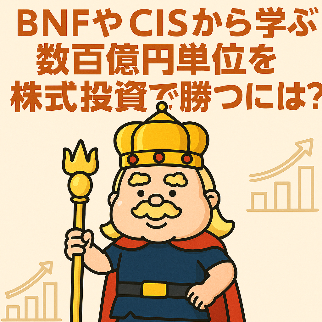 BNF・CISから学ぶ“億超え投資家”の思考と手法