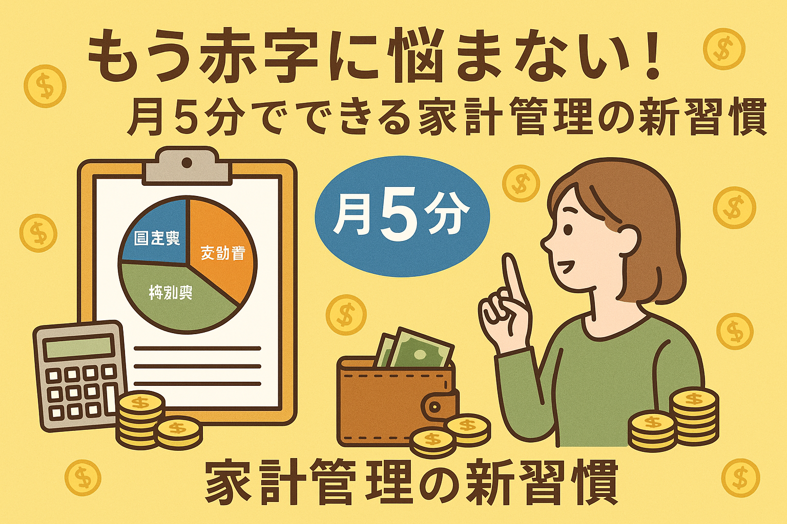 もう赤字に悩まない！月5分でできる家計管理の新習慣